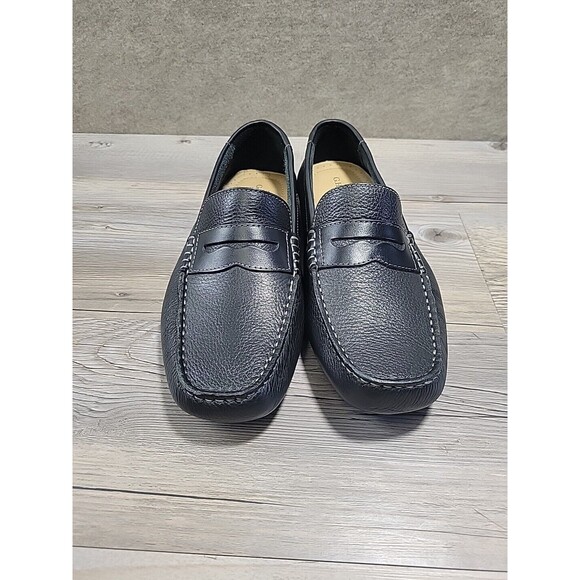 GH Bass Monte Mens Penny Loafer Black 8.5 Drivers Leather EXCELLENT - Picture 2 of 16